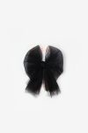 Black Tulle Bow Hair Clip for Girls