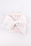 White Bow Hair Clip for Girls