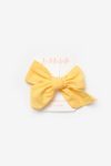 Yellow Bow Hair Clip for Girls