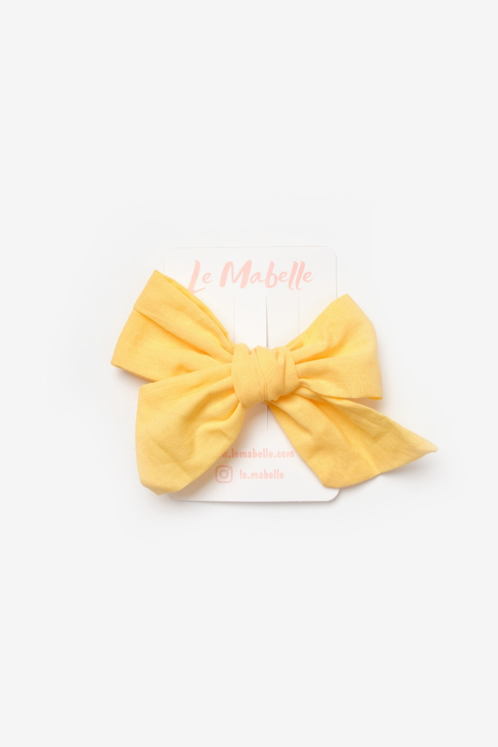 ULMB23ASGHAC025_1033_5.jpg Yellow Bow Hair Clip for Girls