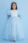 Blue Star Tulle Skirt Dress for Girls - Elsa