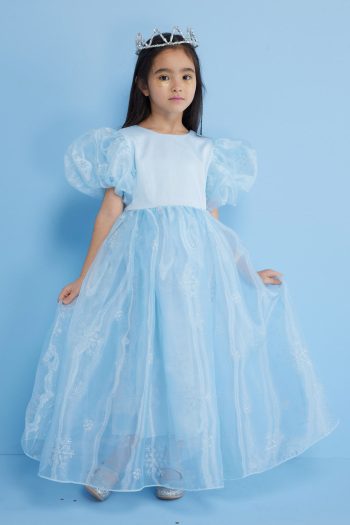 Blue Star Tulle Skirt Dress for Girls - Elsa