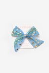Multicolored Star Print Tulle Hair Clips for Girls