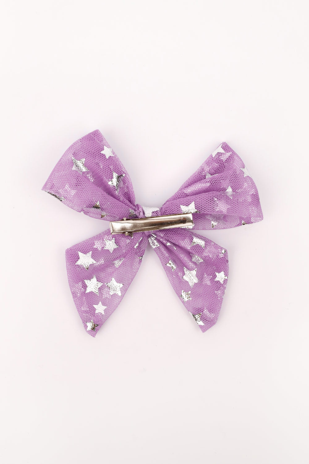 ULMB24ASGHAC006_1021_6.jpg Lilac Star Print Tulle Hair Clip for Girls