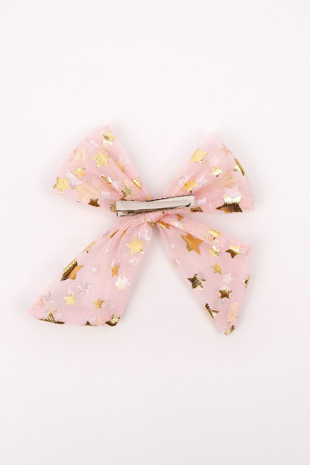 ULMB24ASGHAC006_1030_6.jpg Pink Star Print Tulle Hair Clip for Girls