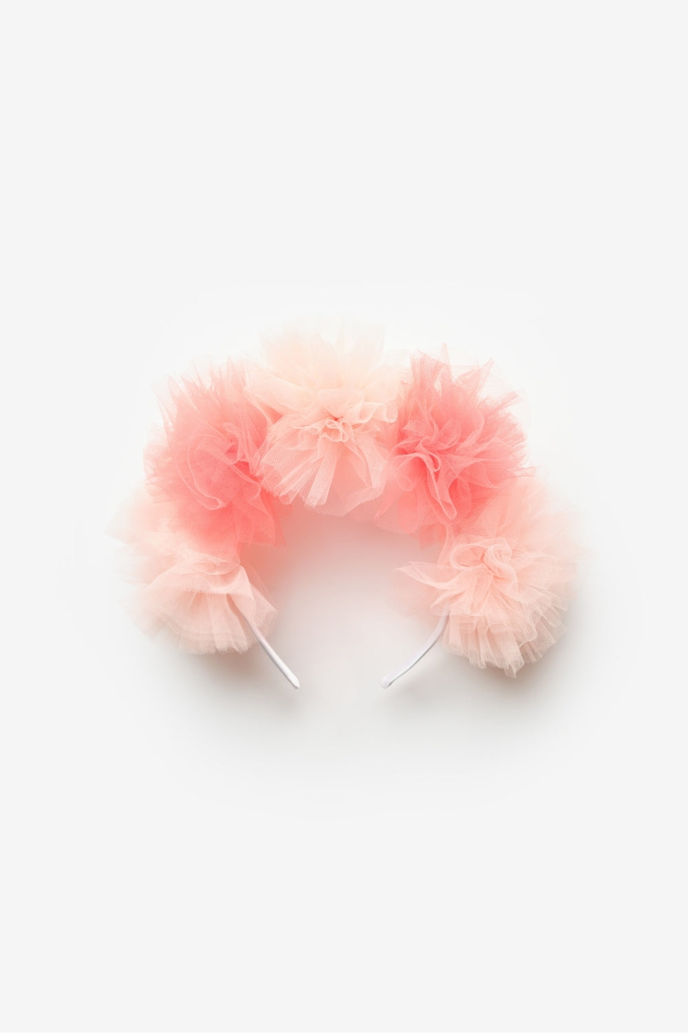 ULMB24ASGHAC007_1030_5.jpg Powder Pink 5-Piece Tulle Pom Pom Headband Set for Girls