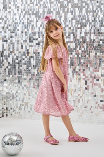 Pink Sequin Dress for Girls - Siri