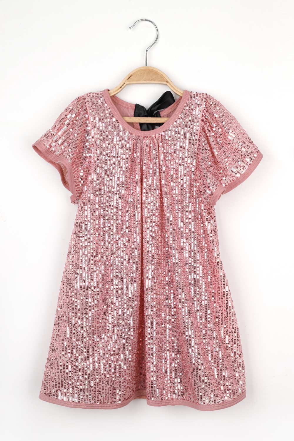 ULMB24SSGDRE003_1028_5.jpg Pink Sequin Dress for Girls - Siri