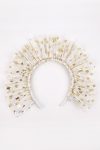 White Starry Tulle Crown for Girls