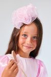 Pink Organza Rose Detail Girl's Headband