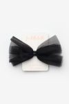 Black Glitter Tulle Clip Hairpin for Girls