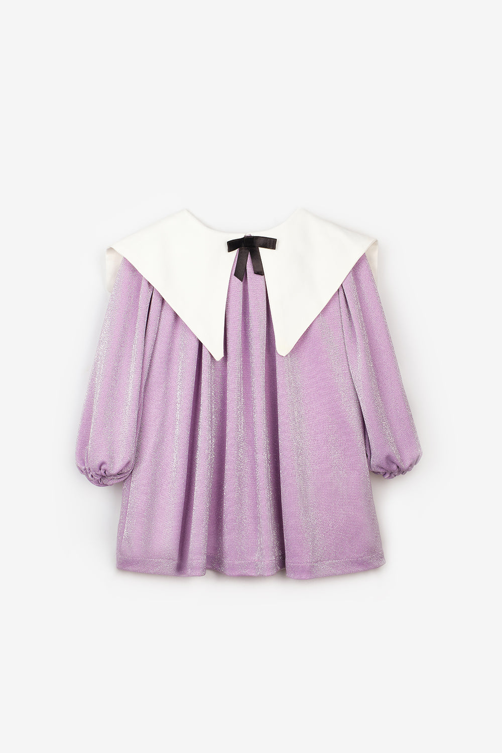 ULMB25AWGDRE005_1021_5.jpg Lilac Long Sleeve Dress with Collar Detail for Girls