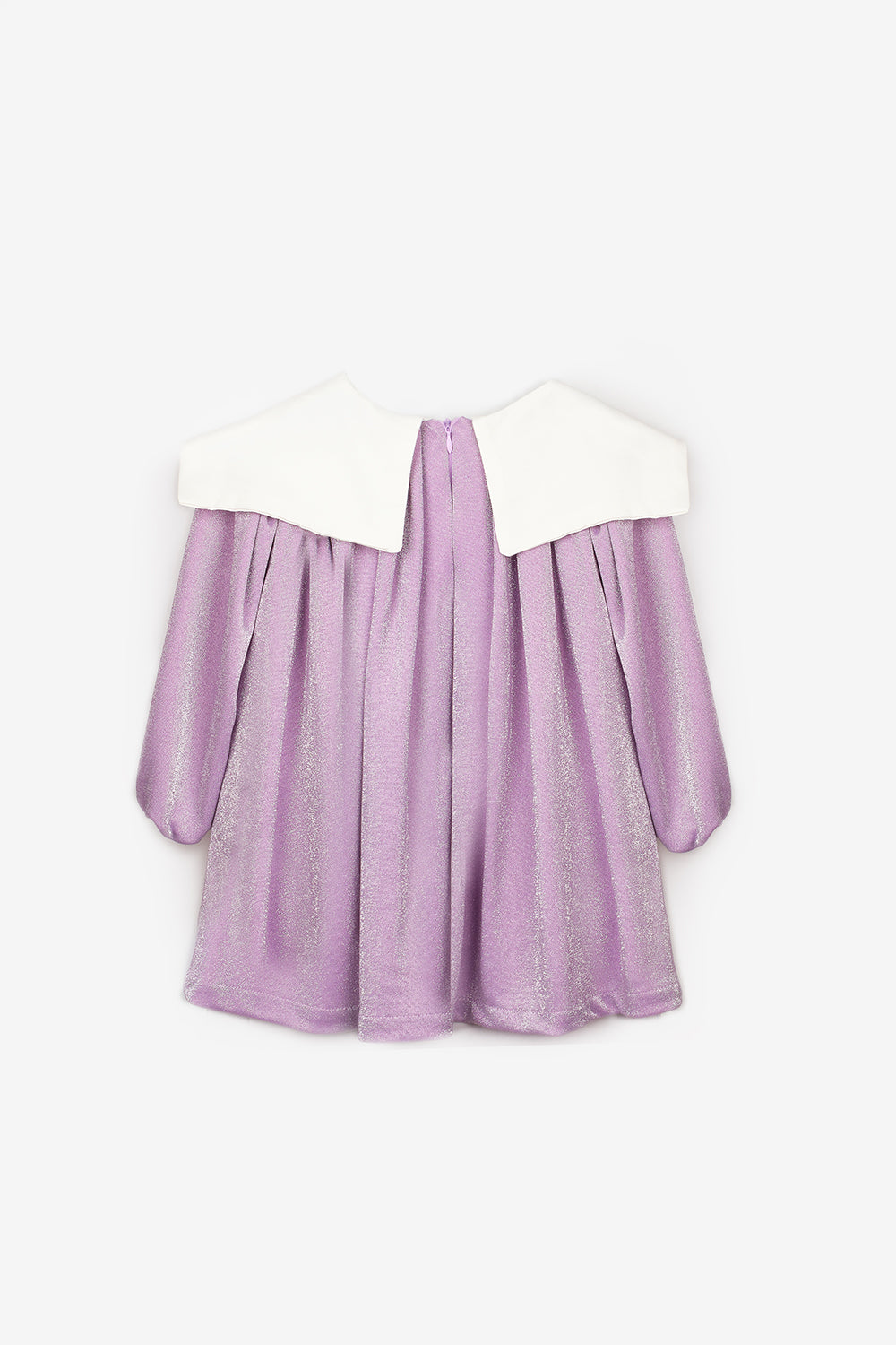 ULMB25AWGDRE005_1021_6.jpg Lilac Long Sleeve Dress with Collar Detail for Girls