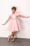 Pink Bow Detail Sequin Dress for Girls - Wendy