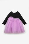 Lilac Asymmetrical Tulle Skirt Dress for Girls - Rebeca