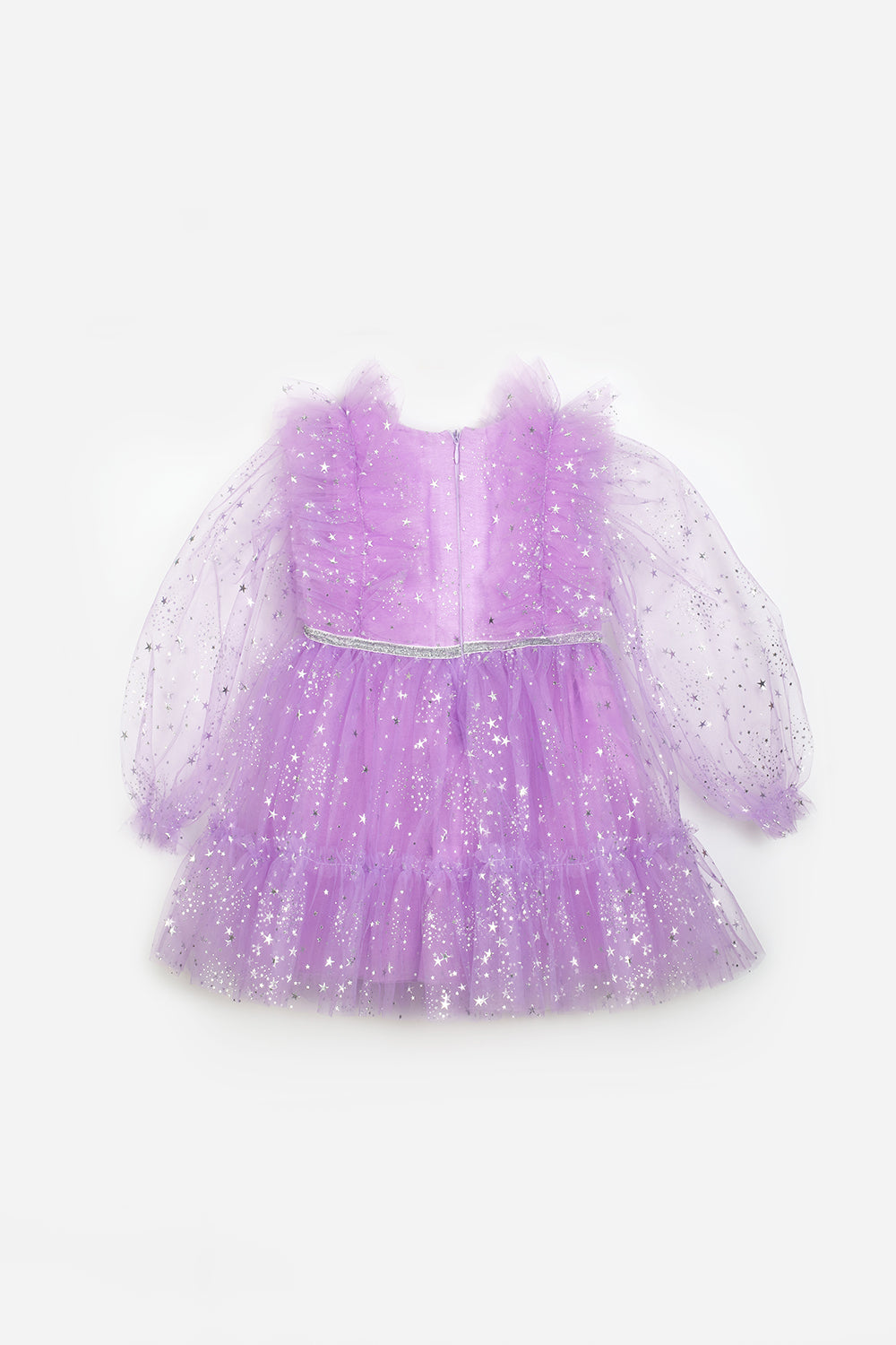 ULMB25AWGDRE023_1021_6.jpg Lilac Ruffled Shoulder Star Dress for Girls - Stella