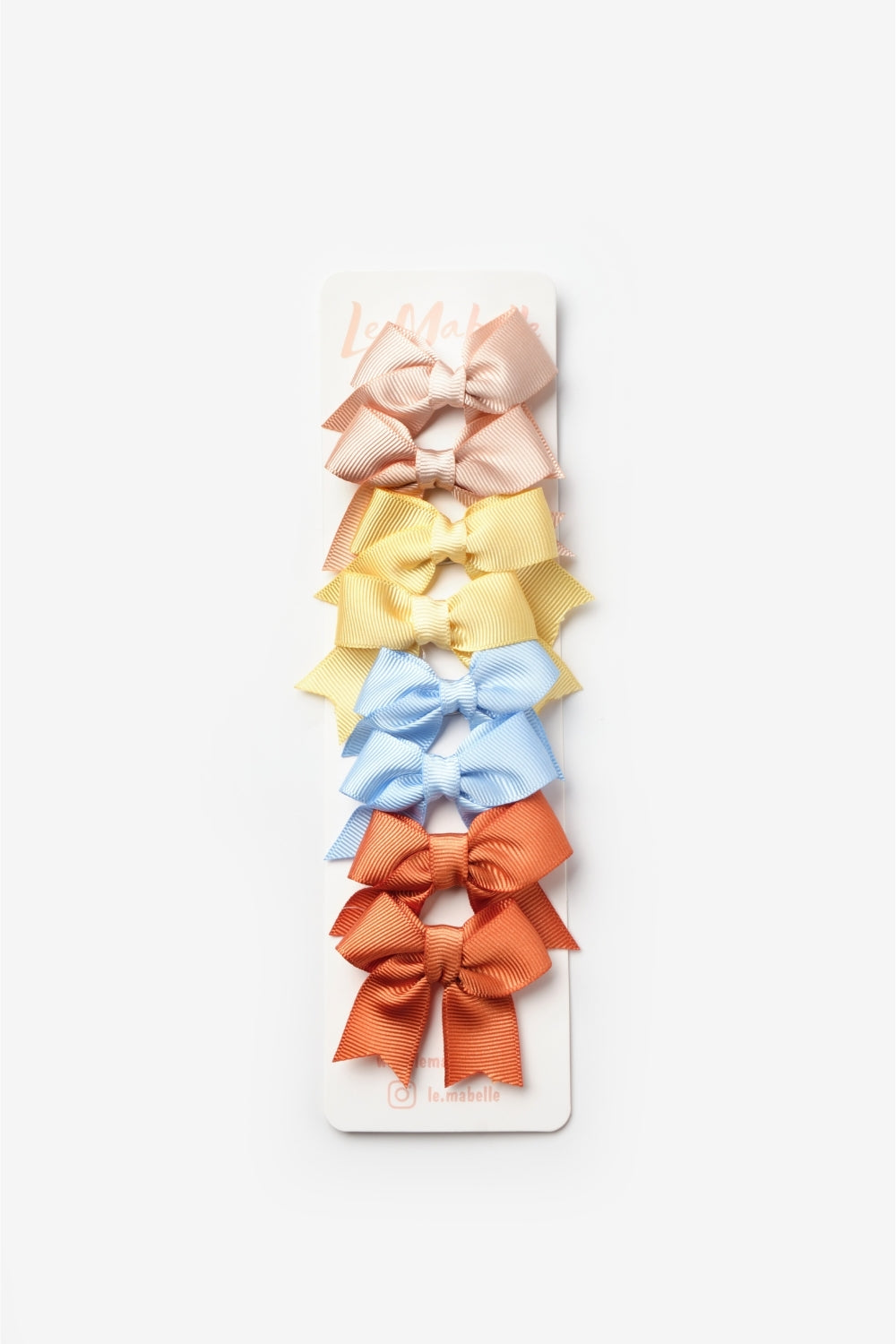 ULMB25AWGHAC003_1001_5.jpg Multicolored Fall 8-Piece Ribbon Bow Clip Set