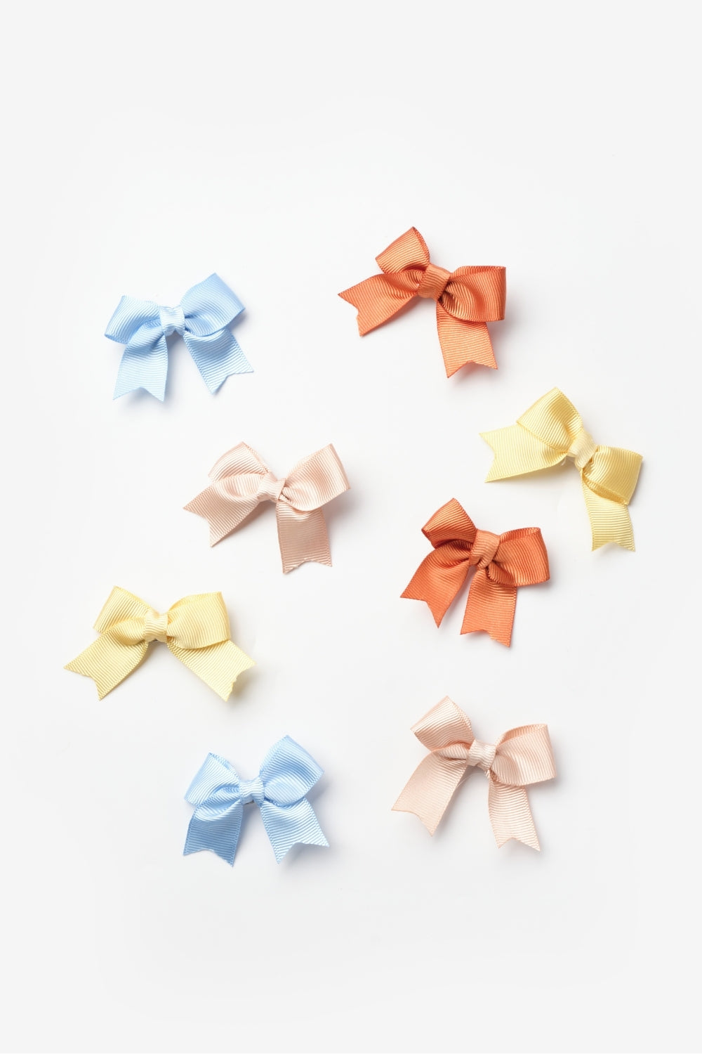 ULMB25AWGHAC003_1001_6.jpg Multicolored Fall 8-Piece Ribbon Bow Clip Set