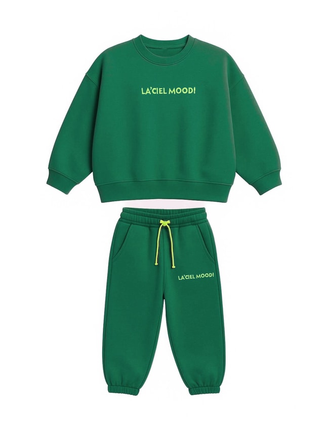 a2a7b636-70ef-41c9-8037-3ffe1e138897-e26-2b.jpeg Unisex Kids Cotton Green Mood Tracksuit - Oversized Comfortable Fit