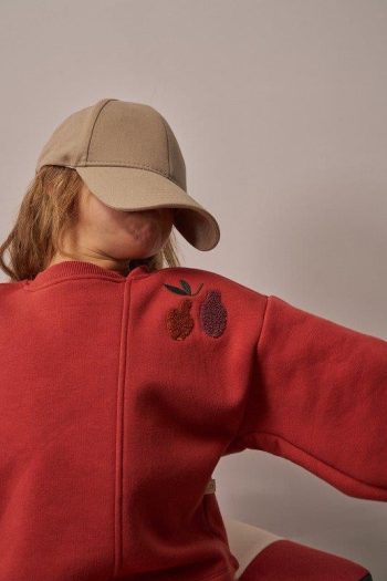 Terracotta Shoulder Embroidered Asymmetrical Set