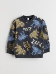 LCW Kids Charcoal Dinosaur Print Boys Sweatshirt