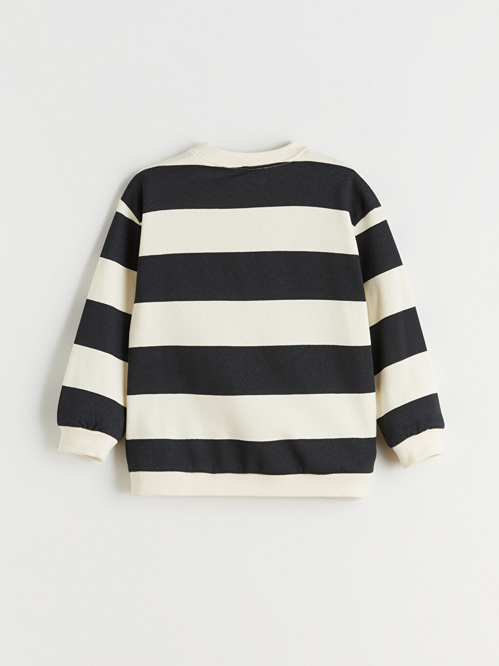 l_20252-w5dg46z1-lqa_a3.jpg LCW Kids Beige Striped Sweatshirt and Jogger Pants