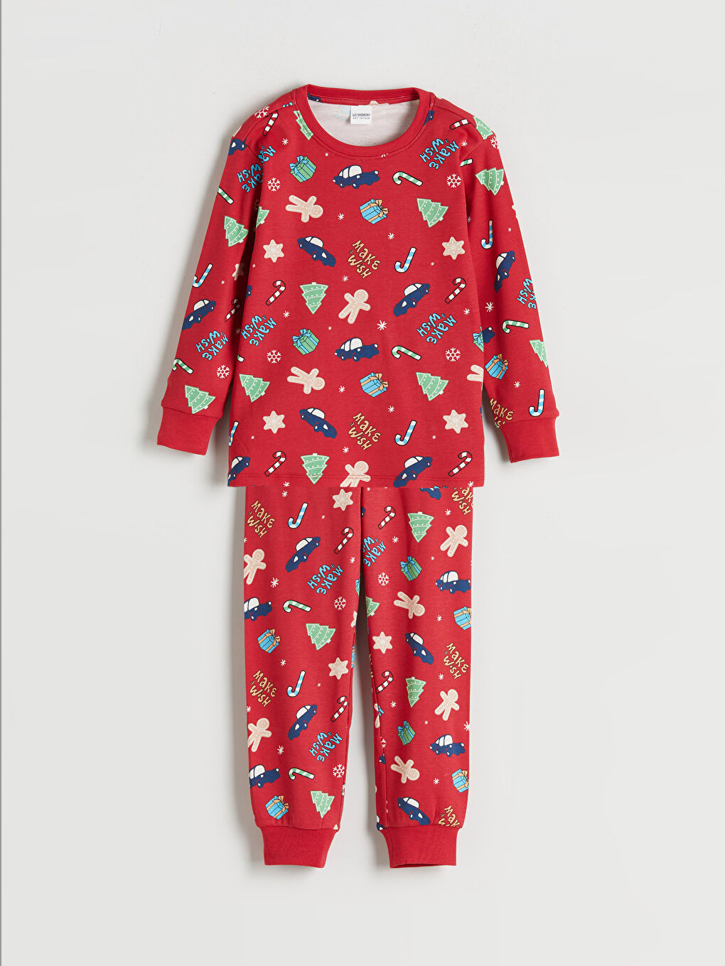 l_20252-w5dr14z1-ltq_a.jpg LCW Kids Red Crew Neck Christmas Themed Boys Pajama Set