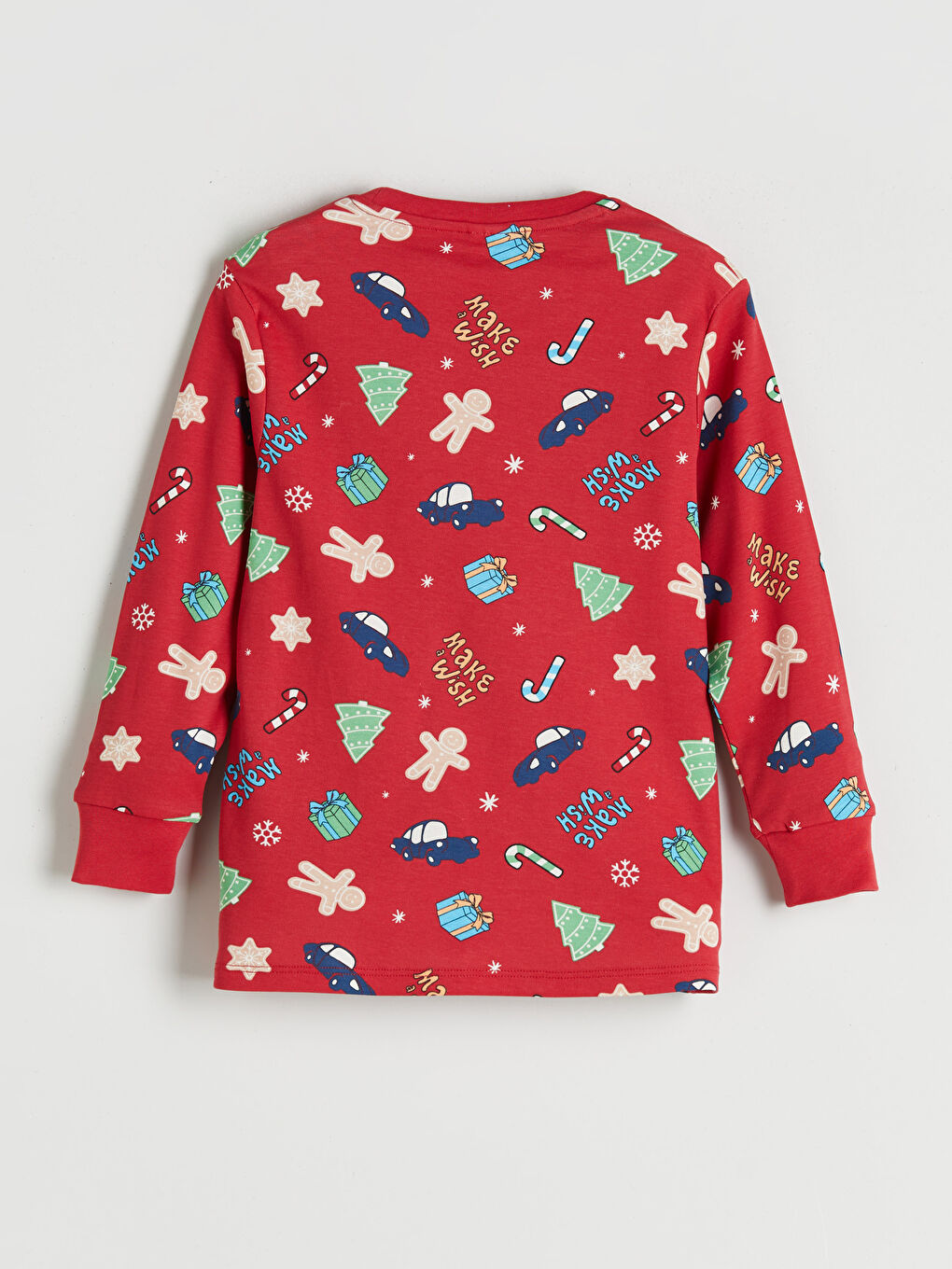 l_20252-w5dr14z1-ltq_a2.jpg LCW Kids Red Crew Neck Christmas Themed Boys Pajama Set