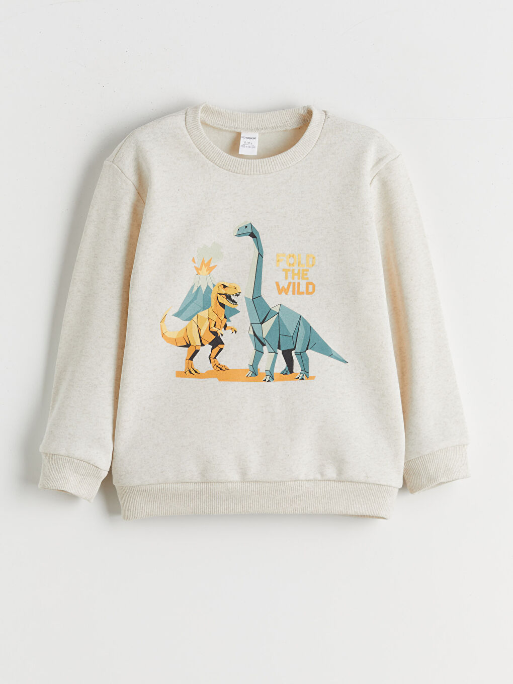 l_20252-w5ea73z1-hku_a1-1.jpg LCW Kids Green Dinosaur Print Boys Sweatshirt Set