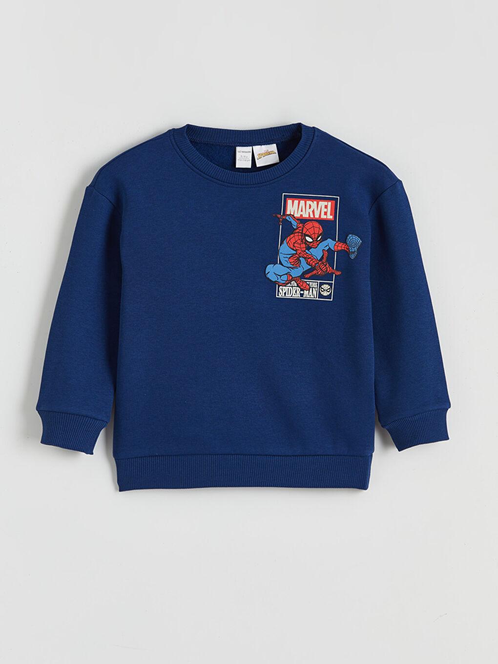 l_20252-w5ef87z1-heu_a1.jpg LCW Kids Navy Spider-Man Printed Boys Sweatshirt and Pants Set