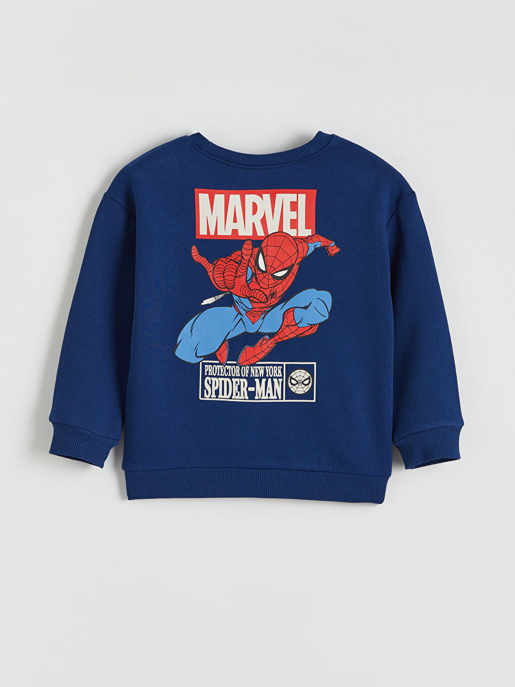 l_20252-w5ef87z1-heu_a2.jpg LCW Kids Navy Spider-Man Printed Boys Sweatshirt and Pants Set