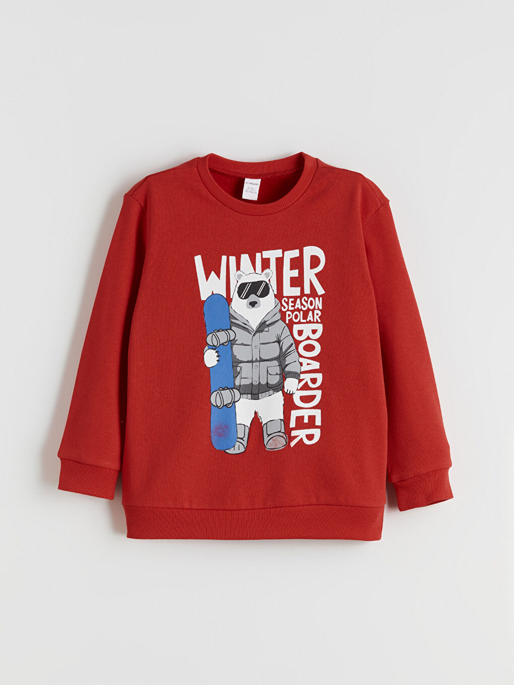 l_20252-w5fk62z1-hmw_a.jpg LCW Kids Red Printed Thick Sweatshirt for Boys