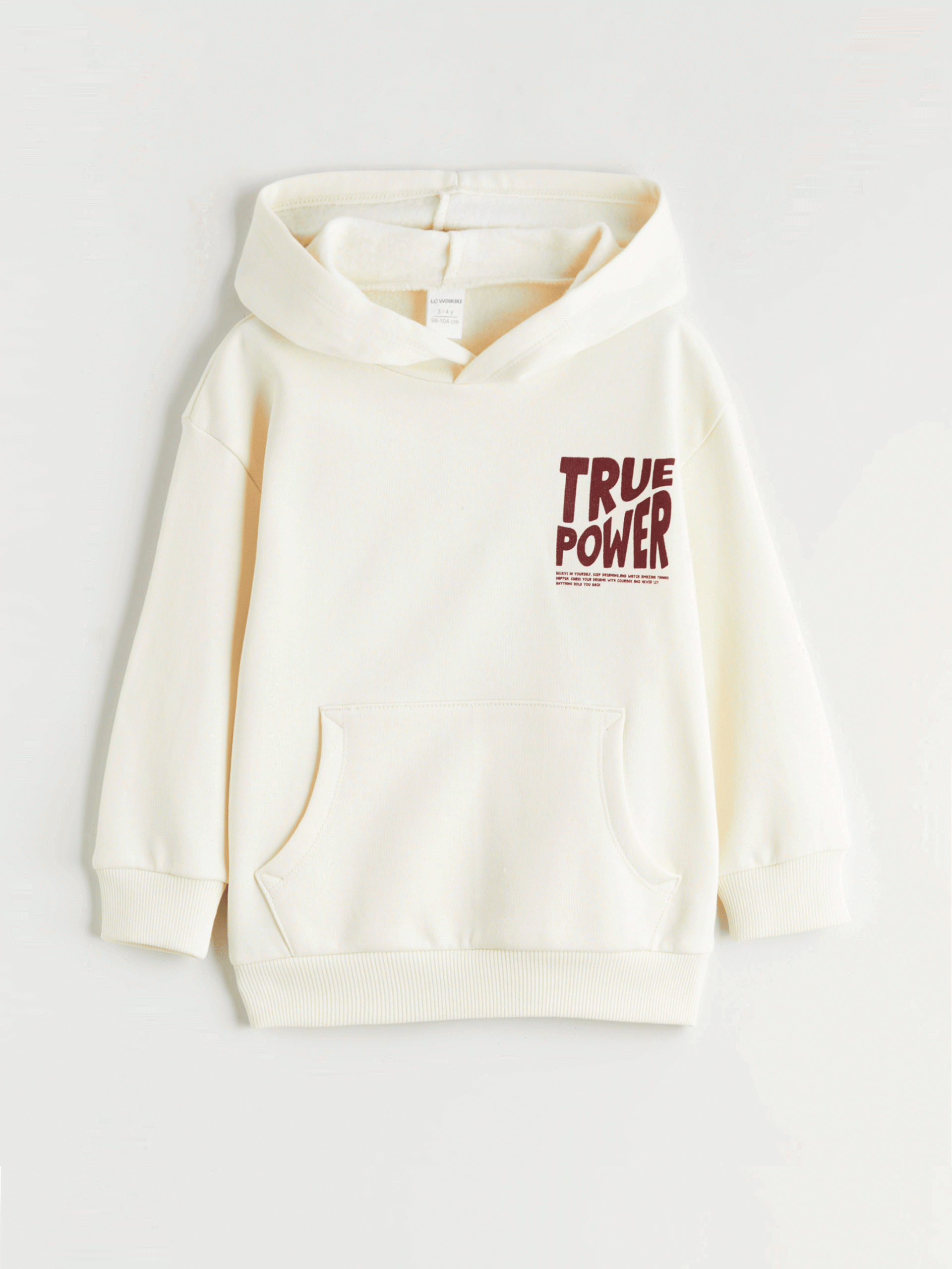 l_20252-w5g325z1-qvk_a.gif LCW Kids Beige Hooded Printed Boys Sweatshirt