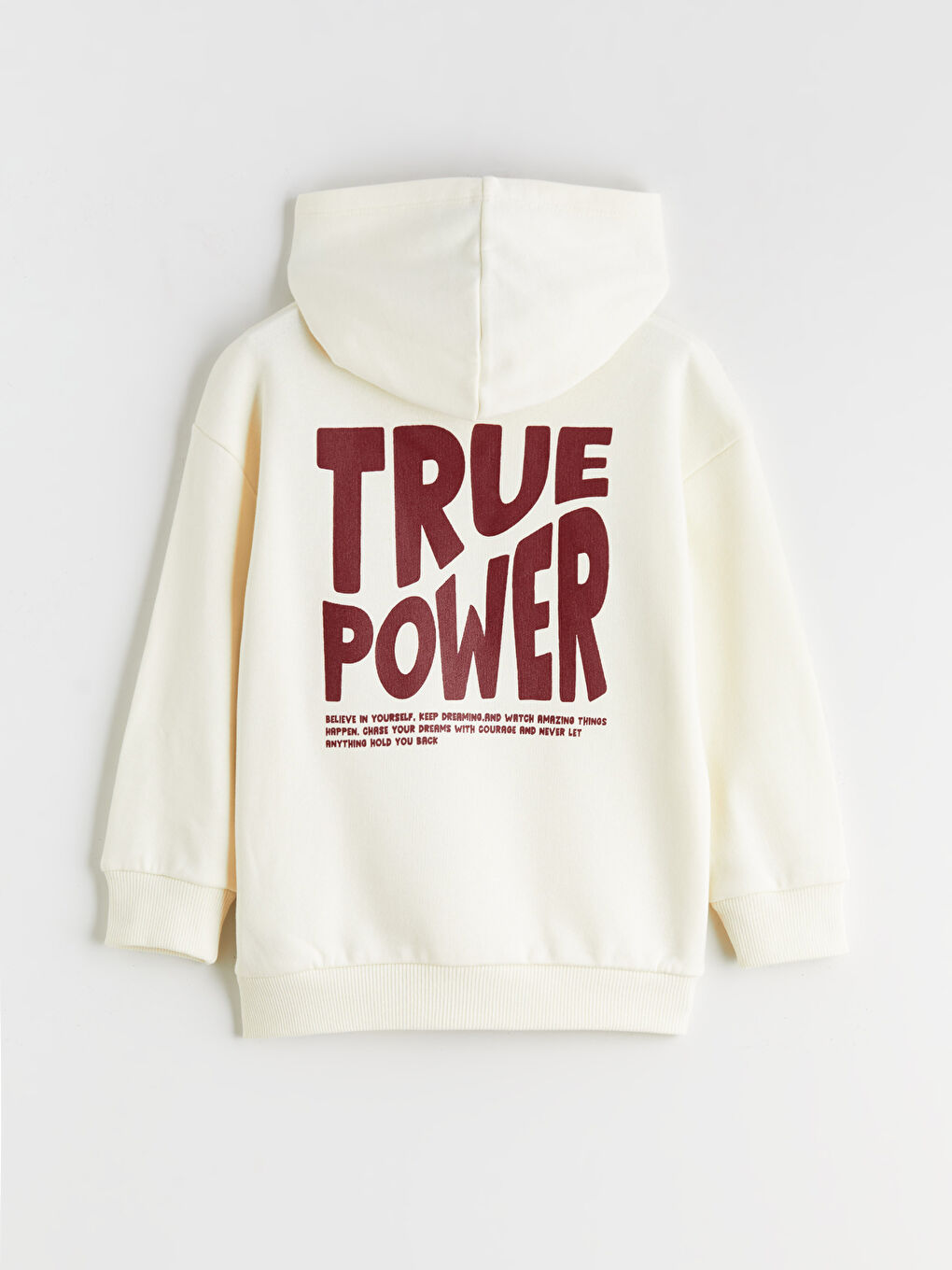 l_20252-w5g325z1-qvk_a1.jpg LCW Kids Beige Hooded Printed Boys Sweatshirt