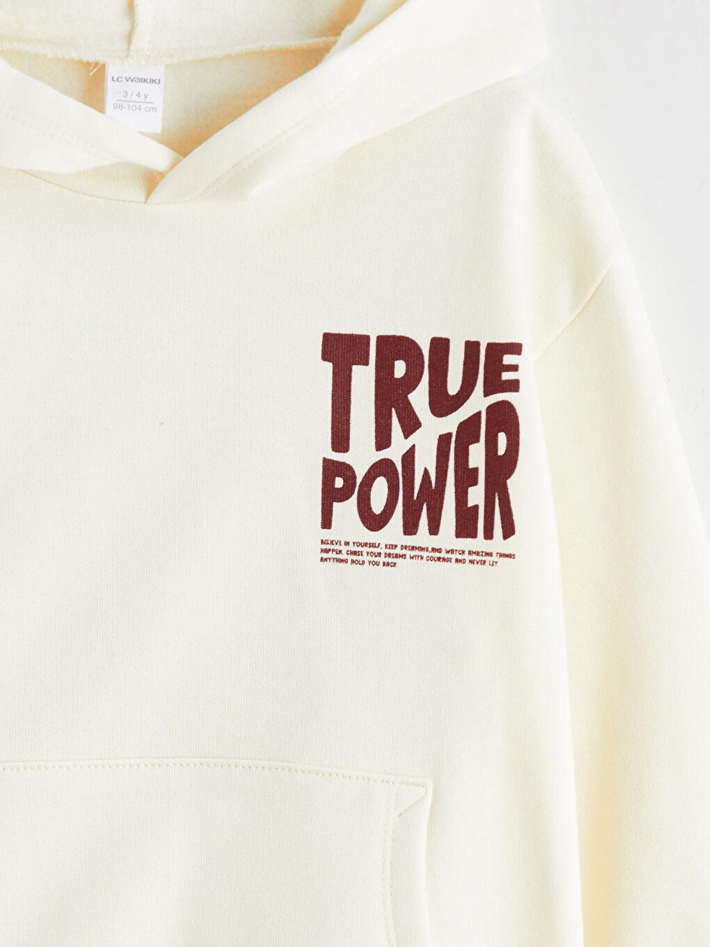 l_20252-w5g325z1-qvk_a2.jpg LCW Kids Beige Hooded Printed Boys Sweatshirt