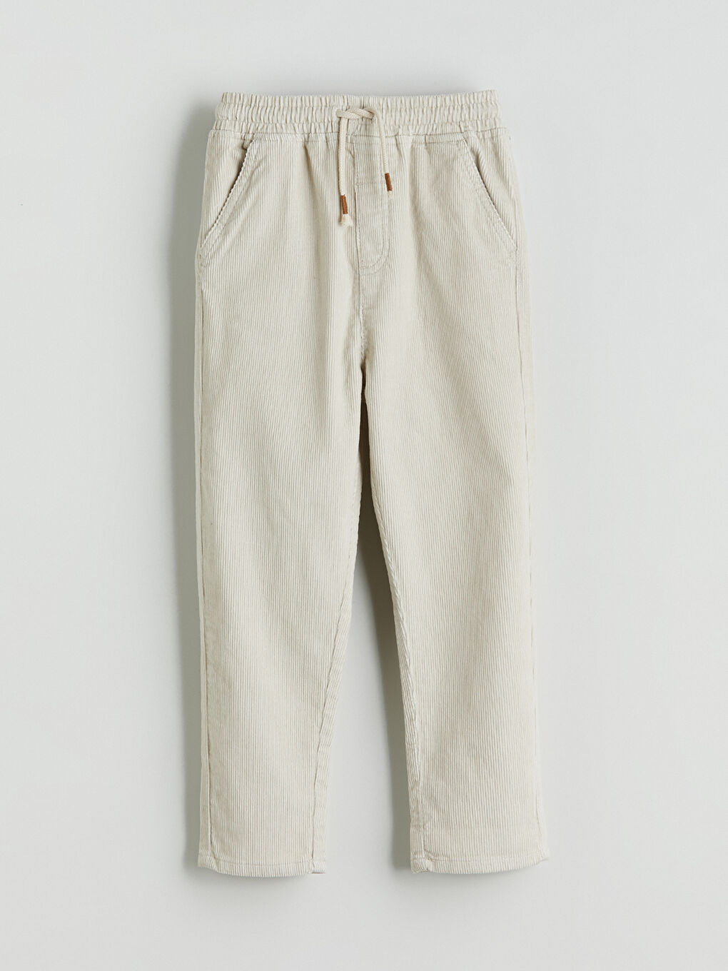 l_20252-w5g620z1-fxp_a.jpg LCW Kids Gray Elastic Waist Velvet Pants for Boys