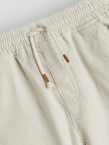 LCW Kids Gray Elastic Waist Velvet Pants for Boys