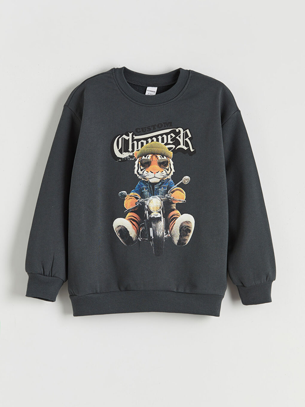 l_20252-w5gc80z1-r4w_a3.jpg LCW Kids Charcoal Crew Neck Boys Sweatshirt Set