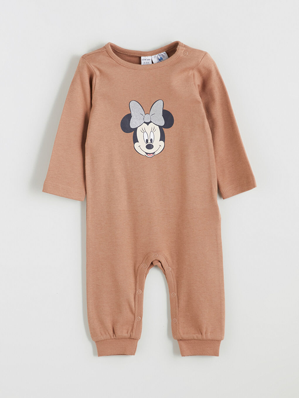 l_20252-w5hc32z1-gt6_a1.jpg LCW Baby Brown Minnie Mouse Licensed Girls' Romper Set