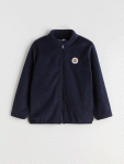 LCW Kids Navy Blue Fenerbahçe Printed Boys Cardigan