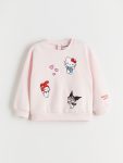 LCW Kids Pink Hello Kitty Licensed Girls Thick Sweatshirt