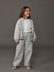 LCW Kids Gray Elastic Waist Basic Girls Sweatpants