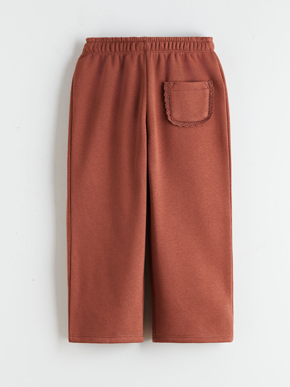 l_20252-w5j890z1-hha_a1.jpg LCW Kids Brown Elastic Waist Basic Girls Sweatpants