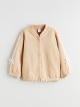 LCW Kids Beige Crew Neck Bow Detail Cardigan