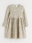 LCW Kids Green Floral Dress for Girls