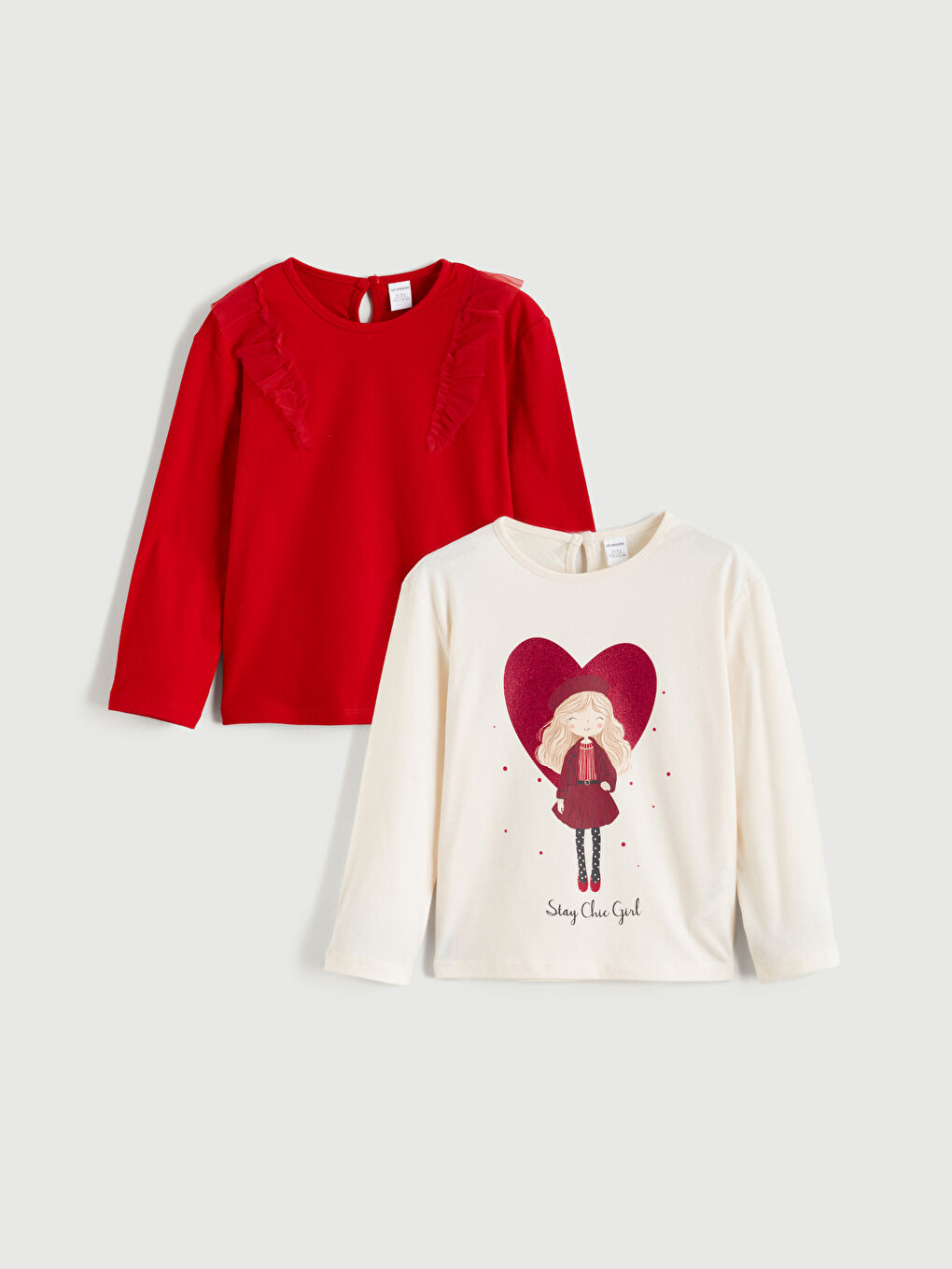 l_20252-w5kc87z1-frc_a.jpg LCW Kids Cream Round Neck Girls T-Shirt Set of 2