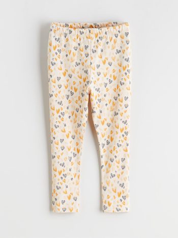 LCW Baby Beige Elastic Waist Girls Leggings