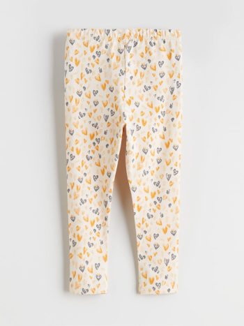 LCW Baby Beige Elastic Waist Girls Leggings