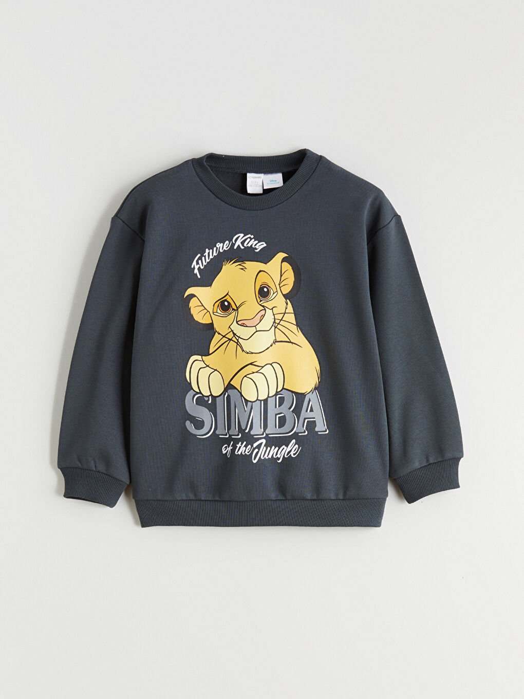 l_20252-w5lc13z1-r4w_a1.jpg LCW Kids Charcoal Simba Printed Boys Sweatshirt and Jogger Set