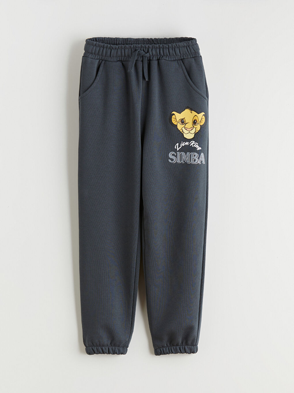 l_20252-w5lc13z1-r4w_a5.jpg LCW Kids Charcoal Simba Printed Boys Sweatshirt and Jogger Set